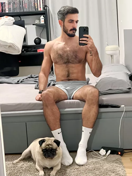 Was trying to take a nice picture in peace and then my dog photobombed me. 🤡