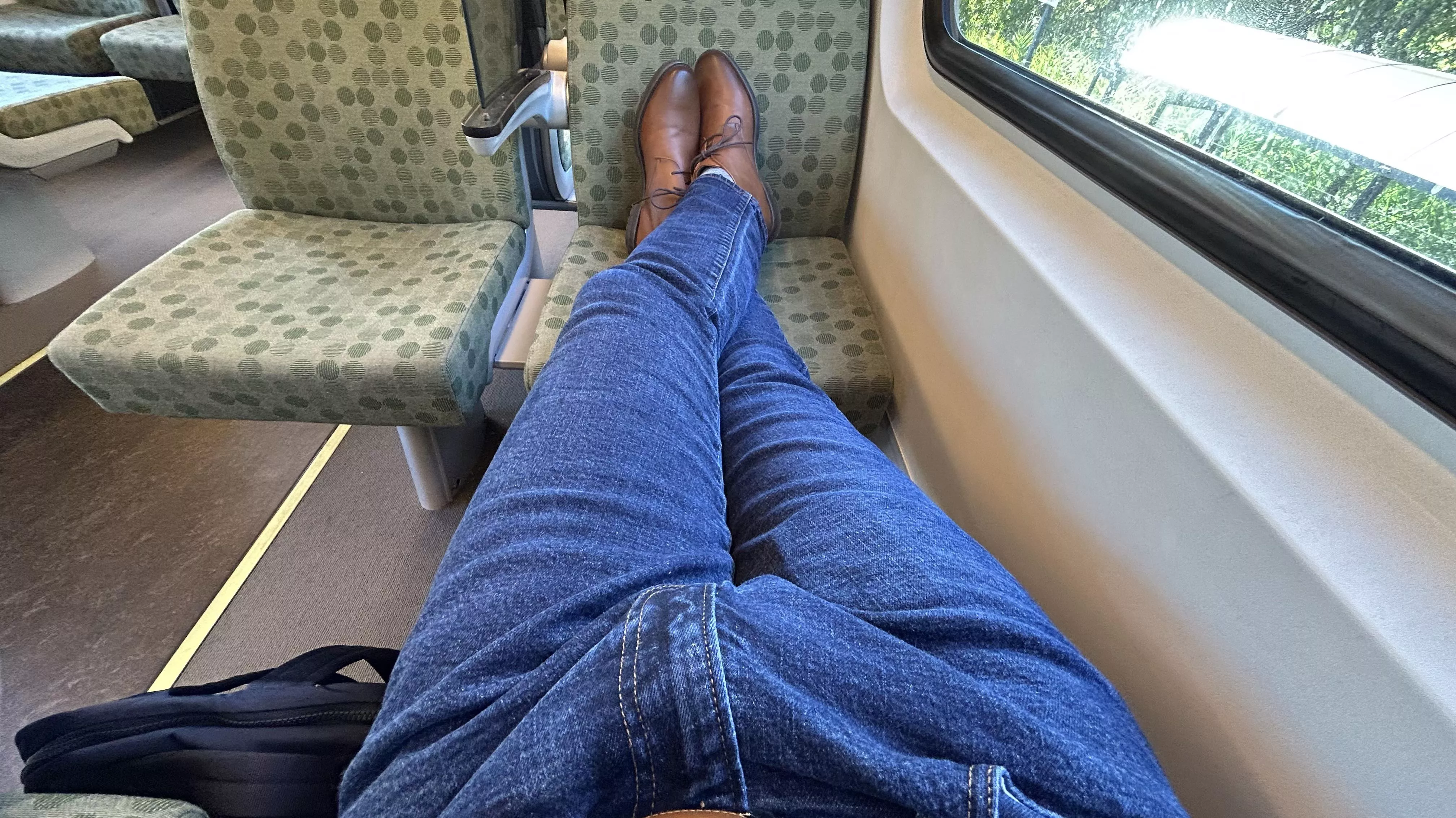 Would you notice me bulging on the train home?
