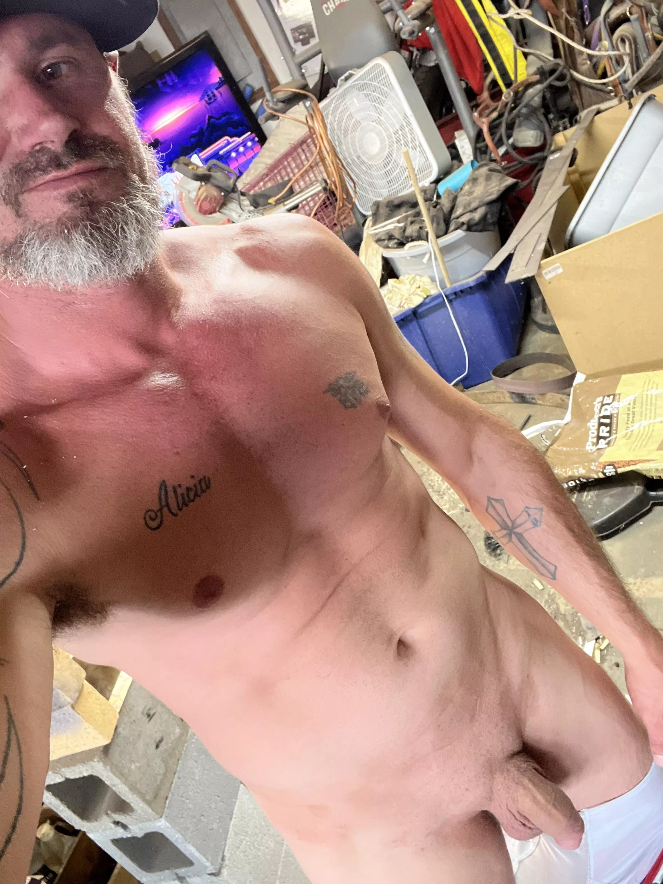 [43] would you bend over and take it while we clean the garage