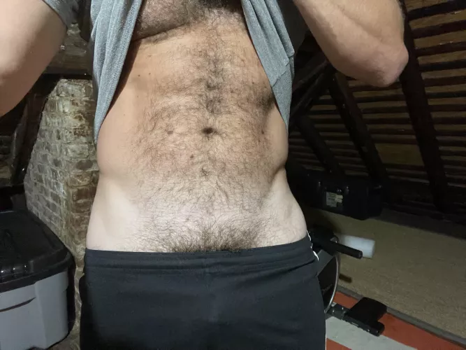 Attic workout … don’t mind the tan line …(41)