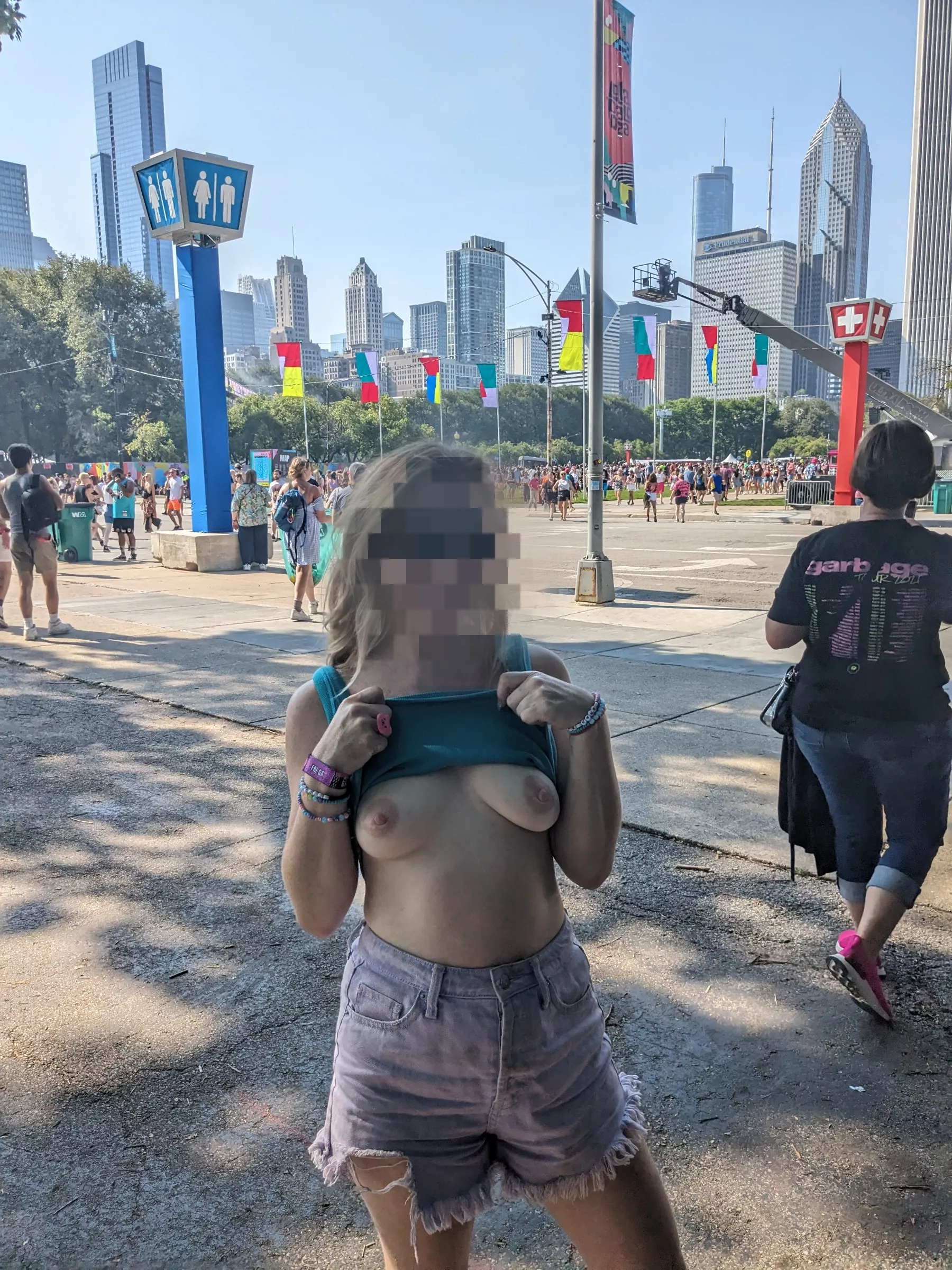 In between shows at Lolla earlier in the summer