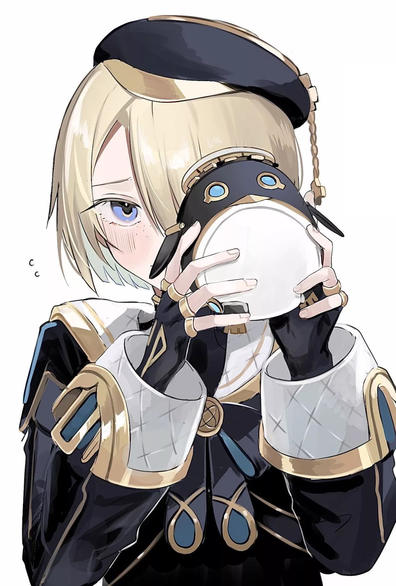 Lil guy and his lil penguin