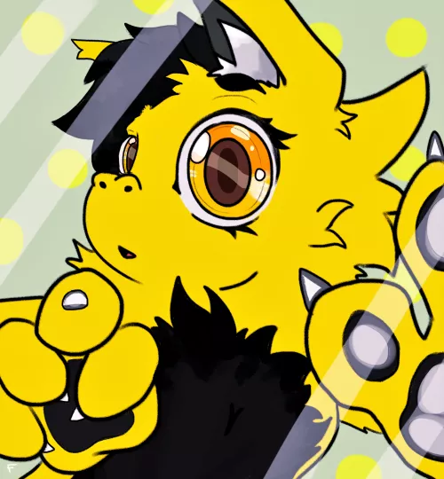 My sona (fluffy dragon) be stuck in my phone