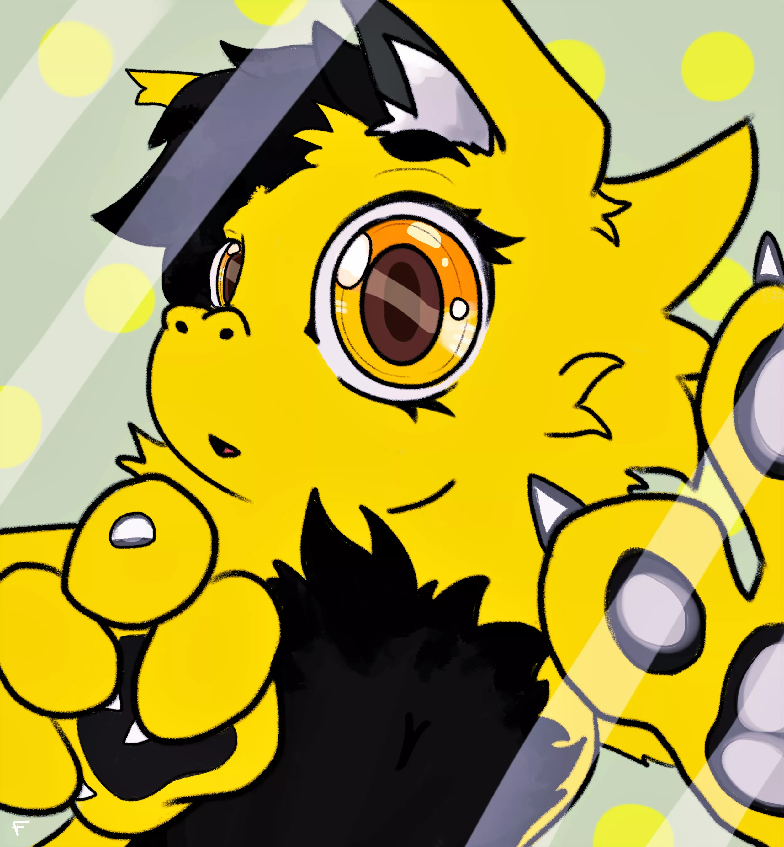 My sona (fluffy dragon) be stuck in my phone