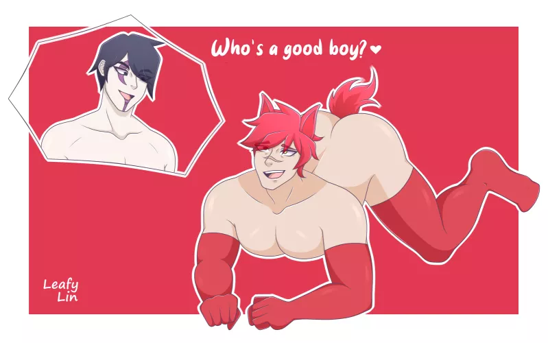 Sett & Aphelios from LoL (by LeafyLin on twitter)