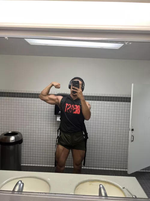 Sniff them in the gym restroom