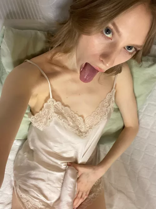 Wanna touch it and cum in my mouth?