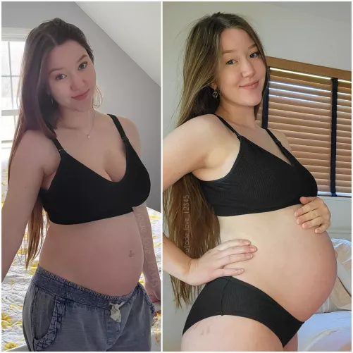5 months vs 9 Months pregnant