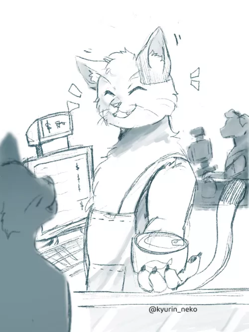 Cashier cat