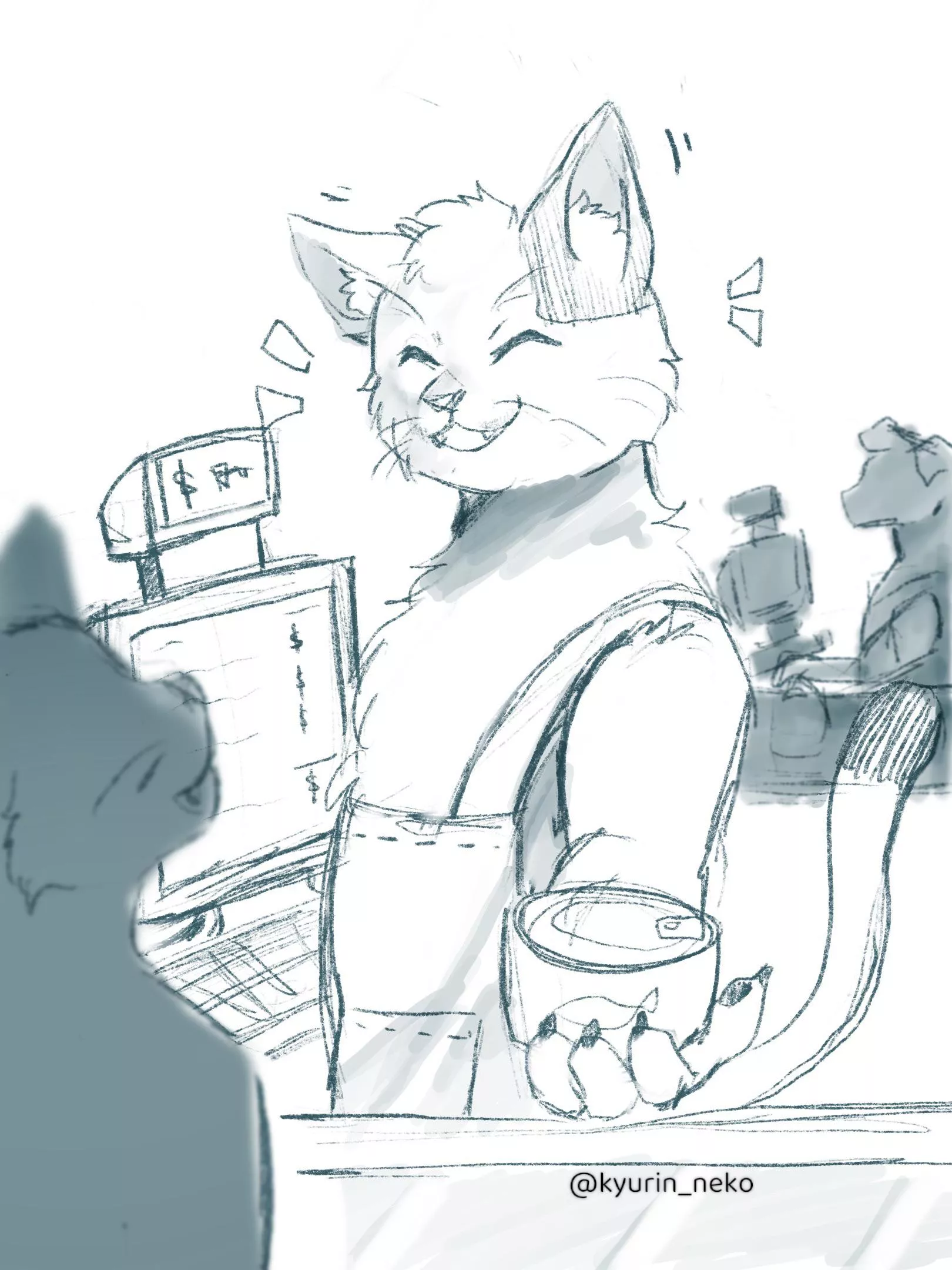 Cashier cat