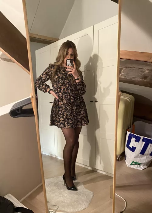 Did go outside yesterday in this cute dress, do you like it?