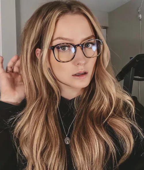 Glasses can be pretty too.