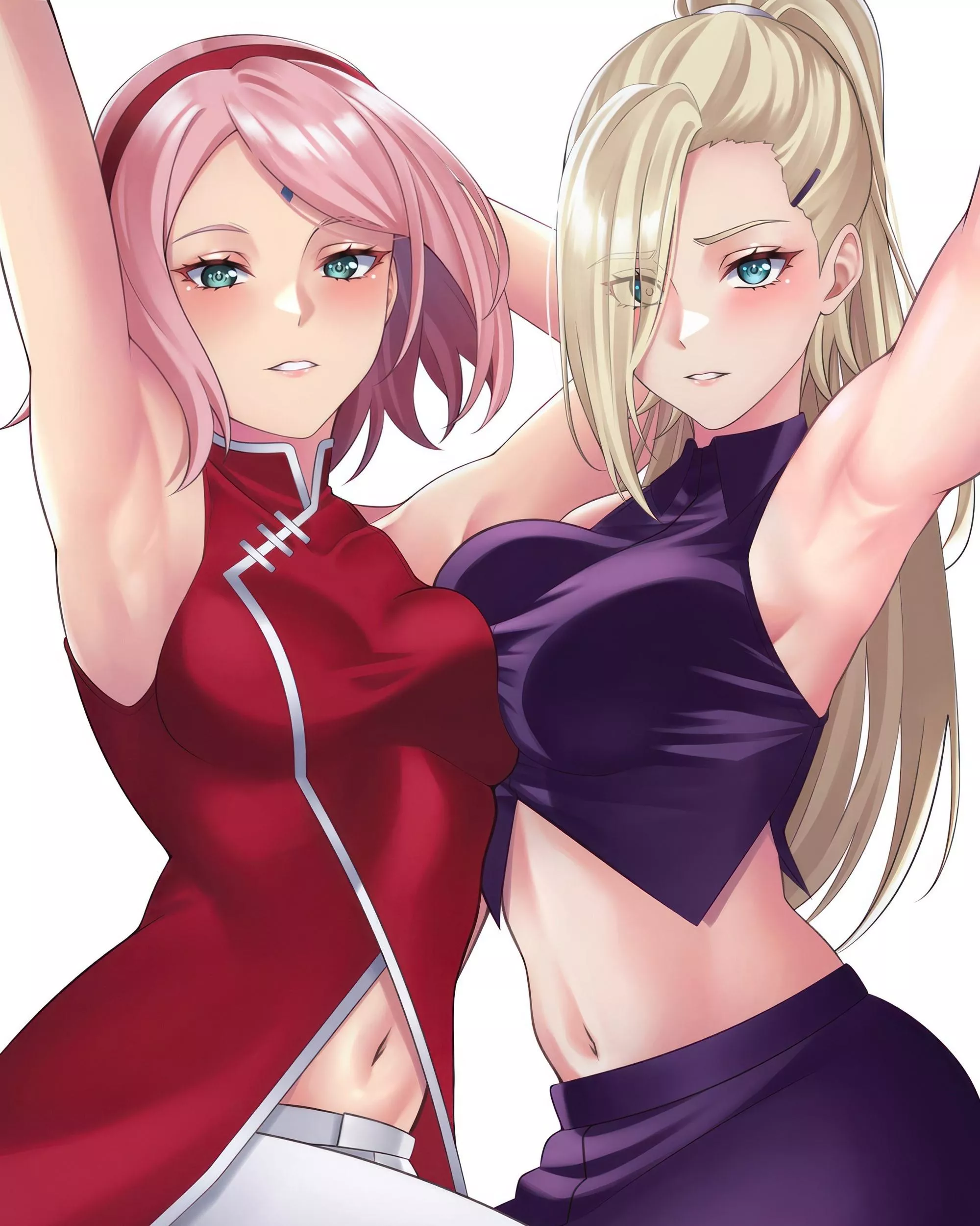 Sakura Haruno and Ino Yamanaka (Wanzi99)
