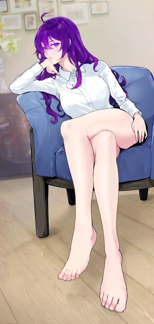 Sitting Legs Crossed