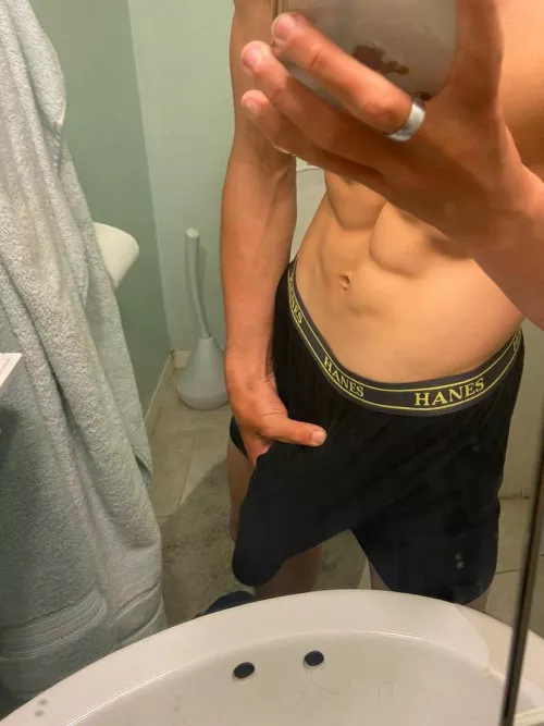 Suck the tip before you pull it down