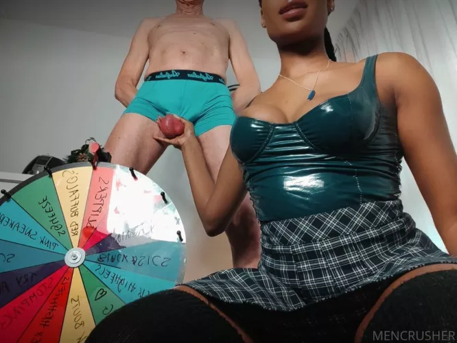 Turning his ball into my favorite color - purple.