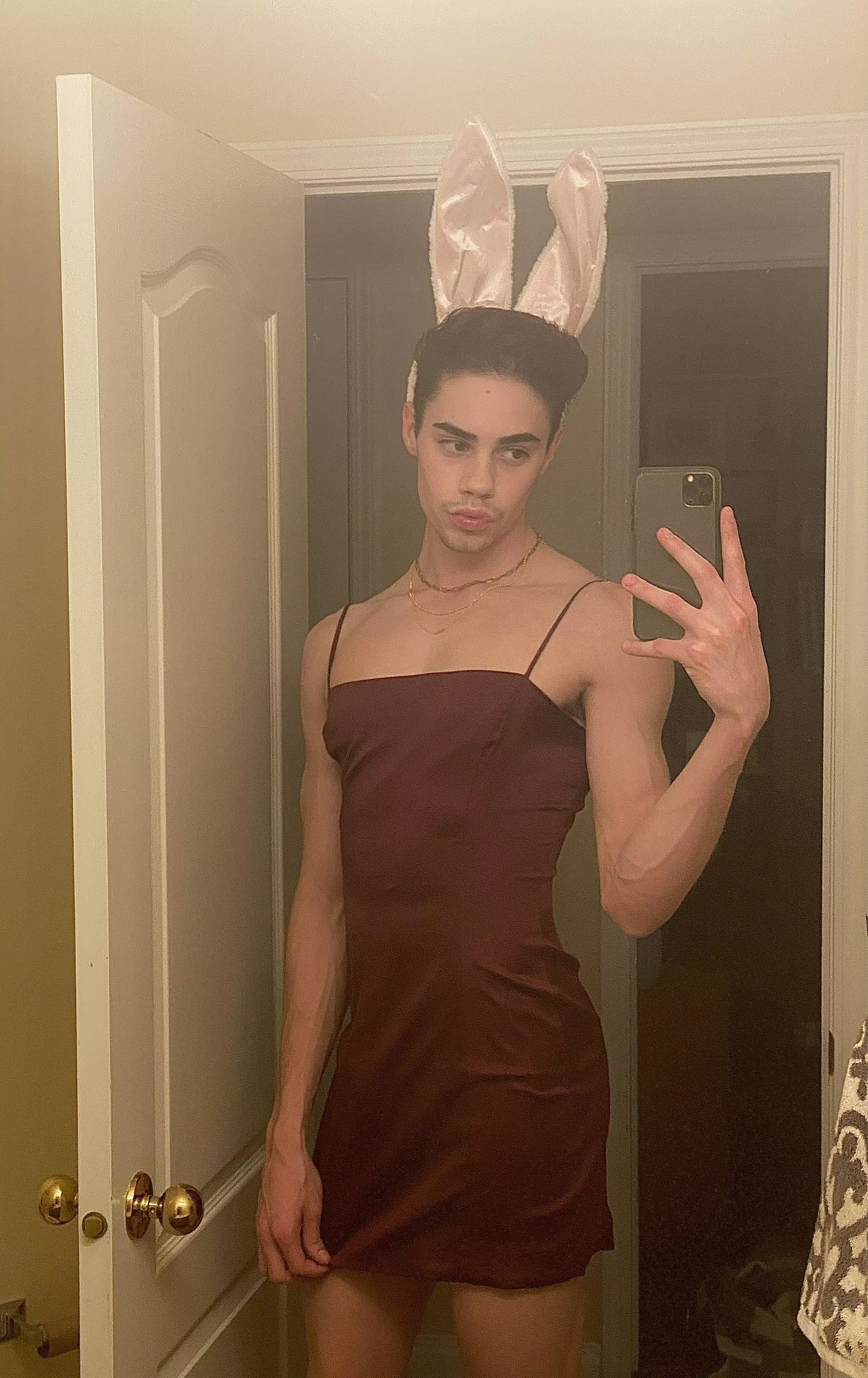 Do you like my red dress?