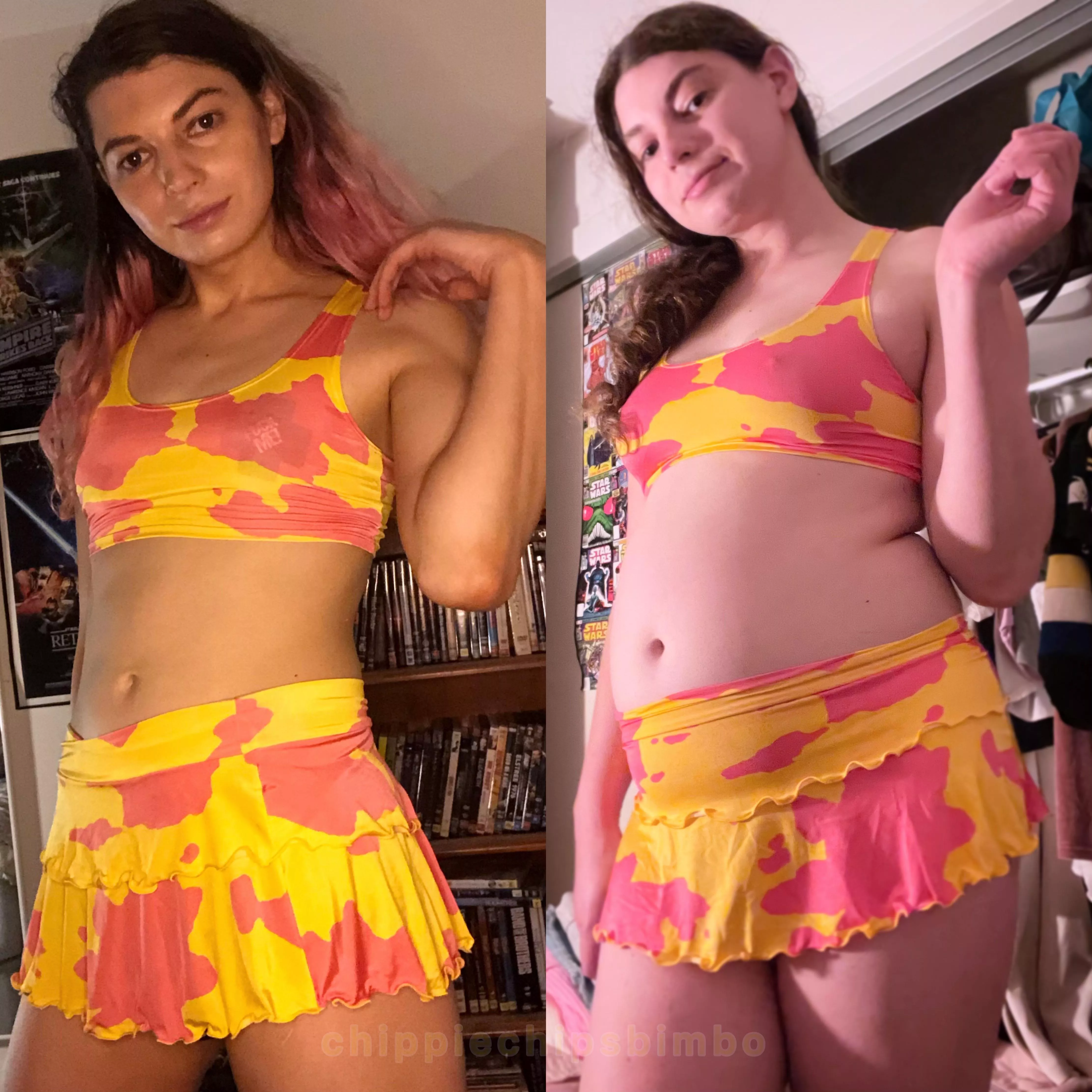 fit and tanned to piggy and pink