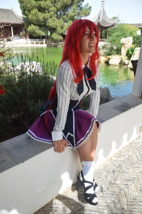 How do you like my newest Rias cosplay and the scenery? ☺️