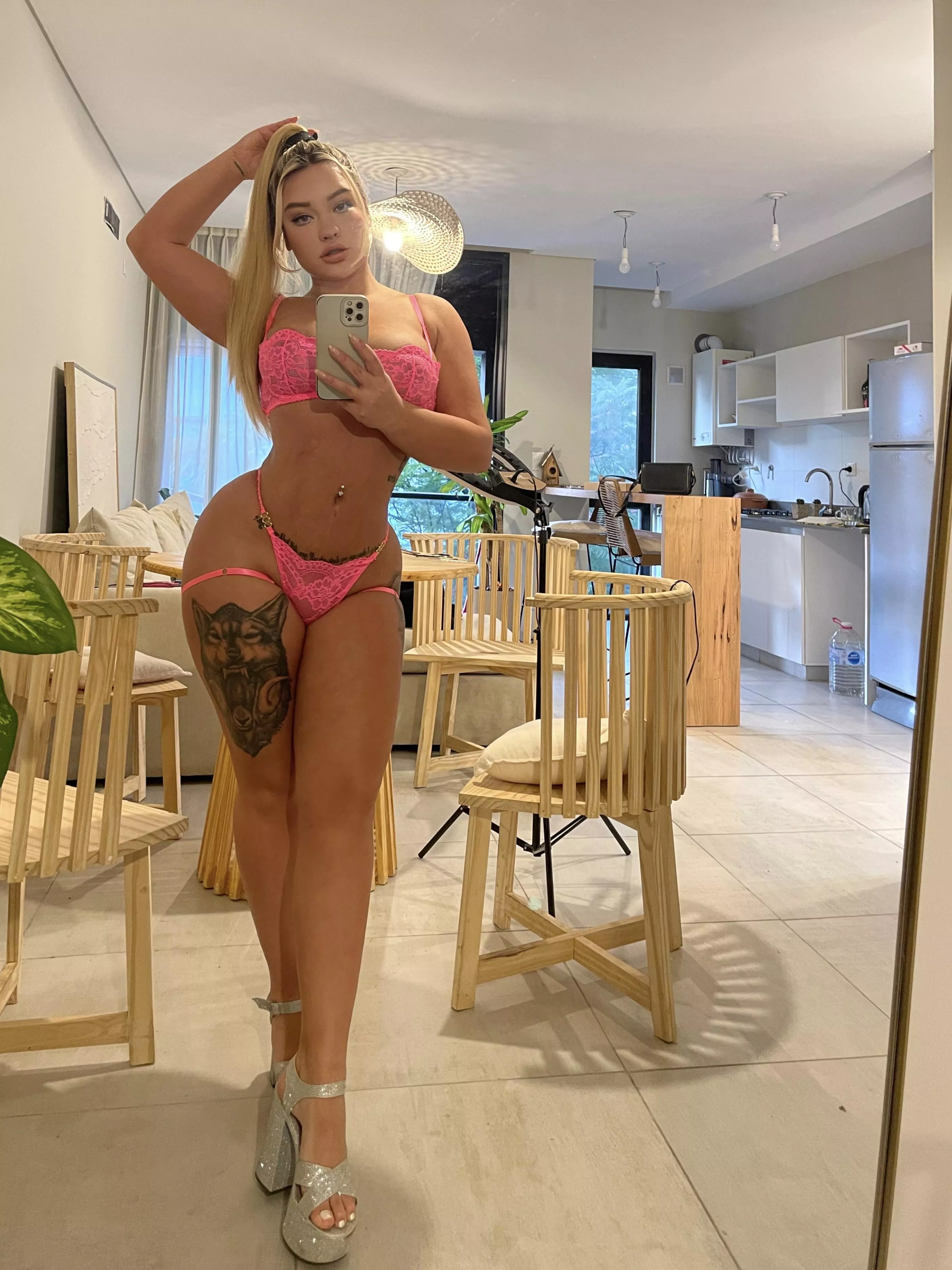 I think this pink bra needs to be taken off