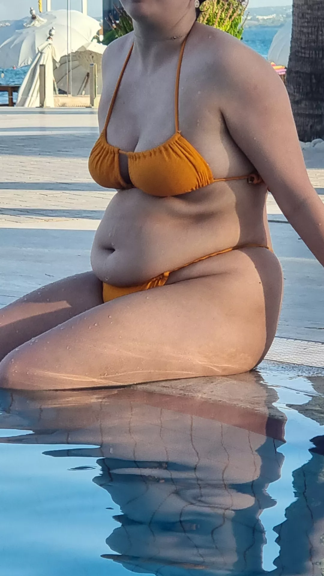 I was the fattest at the pool by a long shot