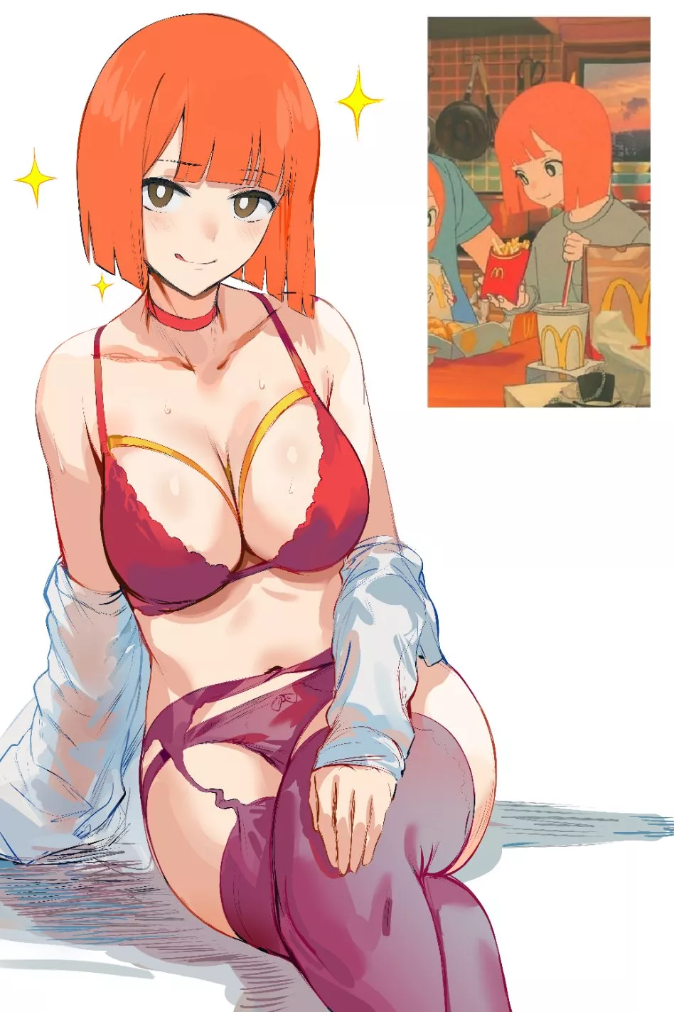 McDonald's Mother in Lingerie (Hews) [McDonald's]