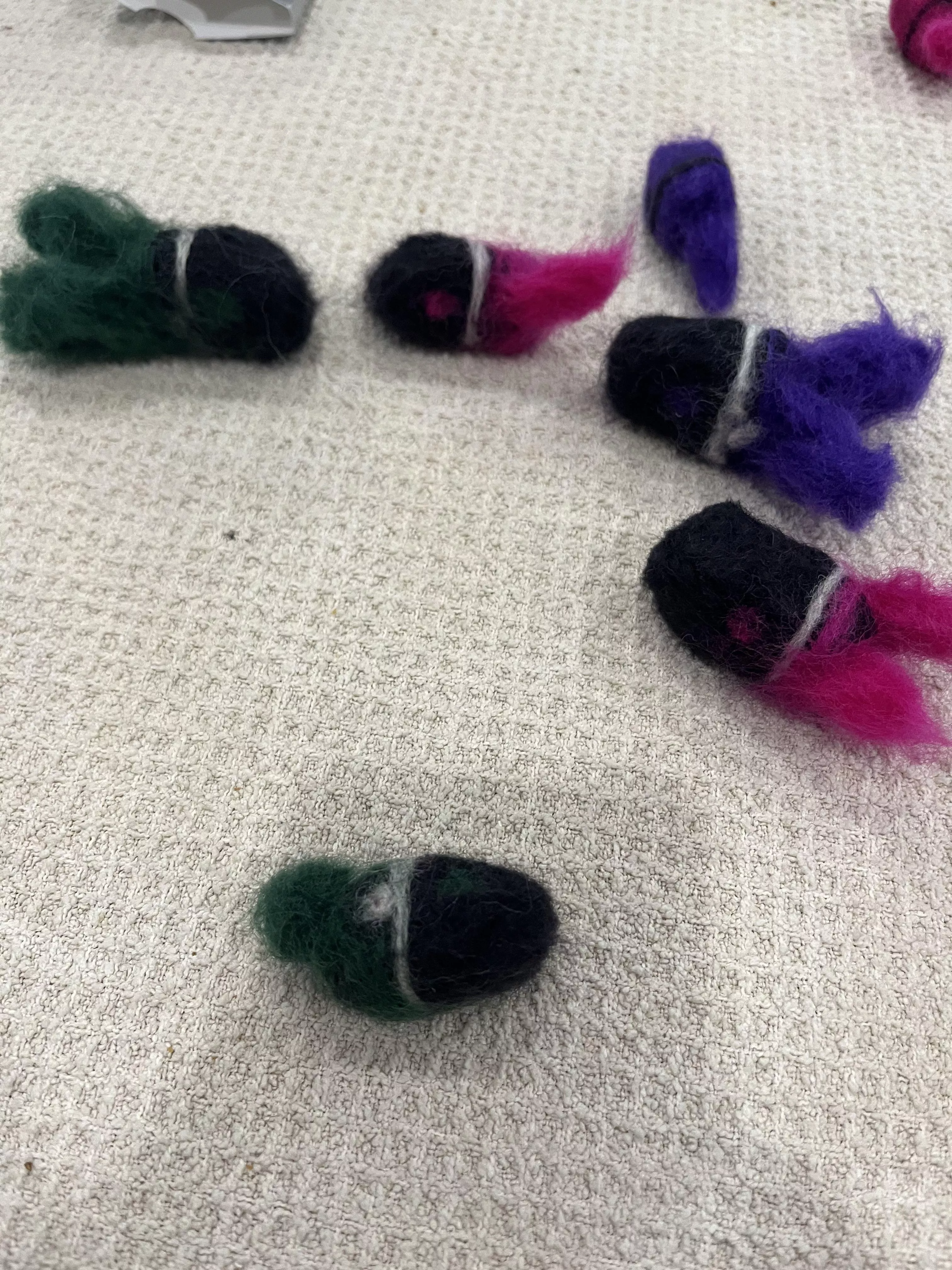 Needle felted toasters