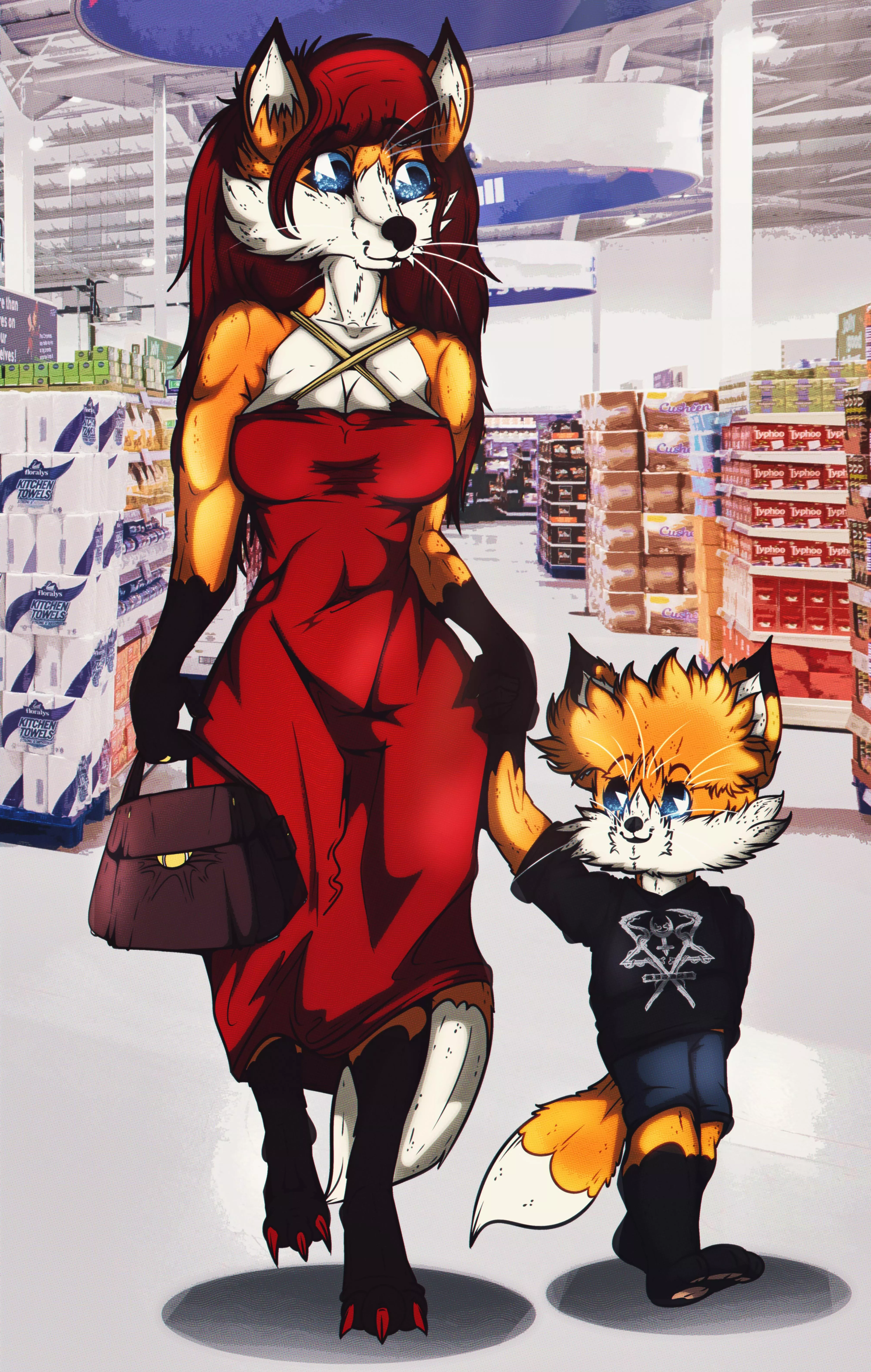 Shopping (Art by me: 0l-Fox-l0)