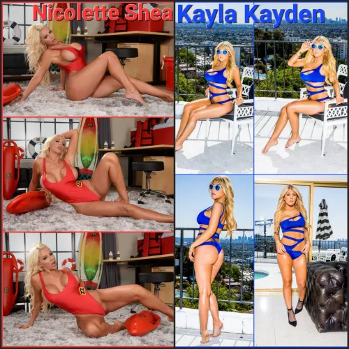 Blonde vs blonde [Nicolette Shea] vs [Kayla Kayden]