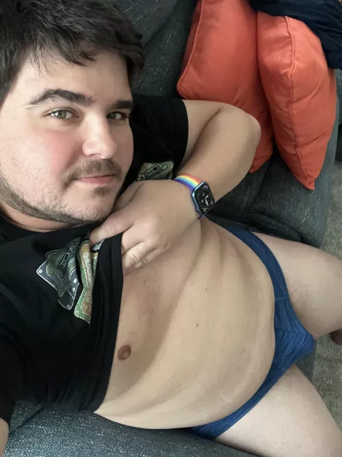 Cozy Sunday morning in my briefs