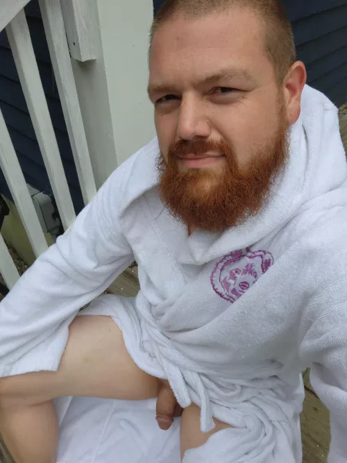 Fresh out of the hot tub.