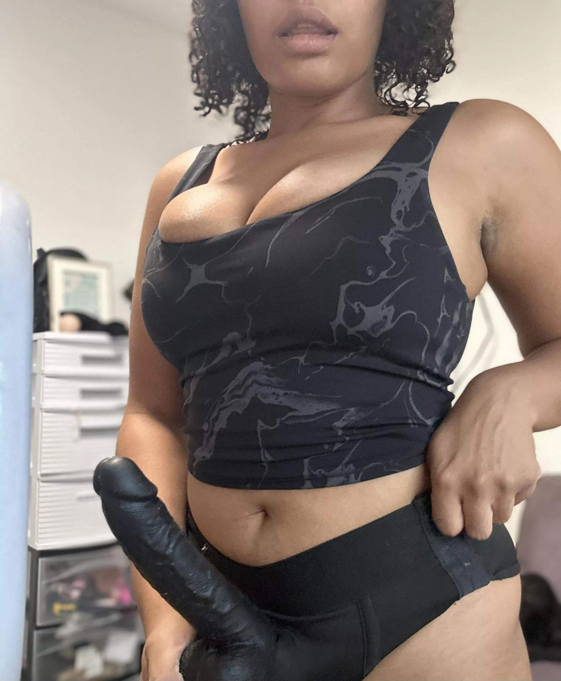 I caught you staring at my package and tits ;)