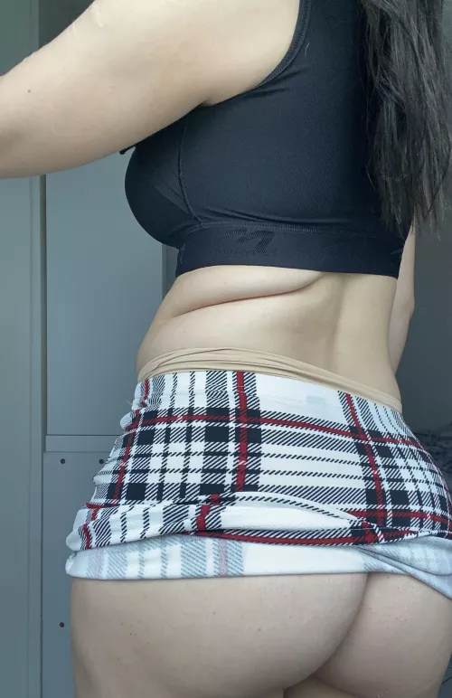 I hope you're glad you got a peek under my skirt