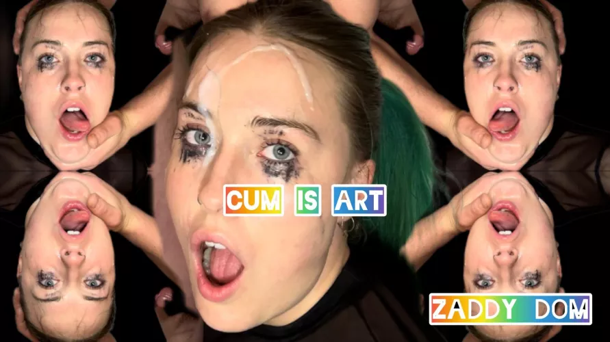 I love turning my cum into art