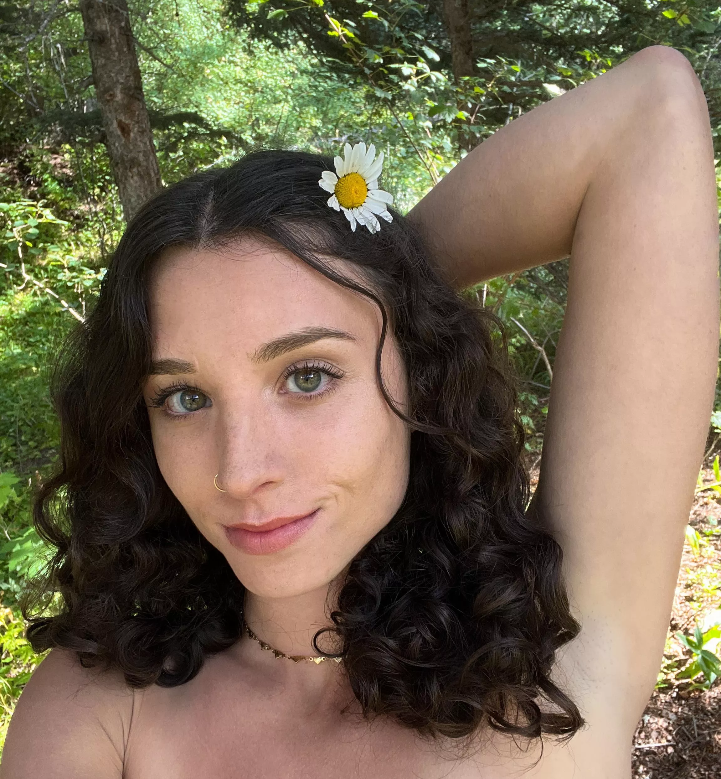 I’m happiest when I’m outdoors without any clothes on