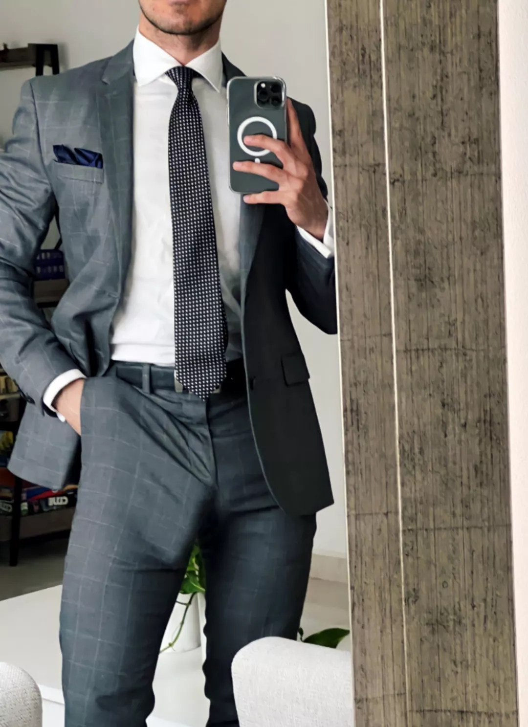 Looking forward to dropping the suit and getting the sweats on later