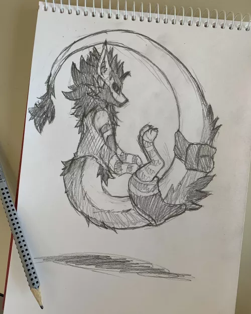 Made a doodle of the Nardotaur Avatar in my break