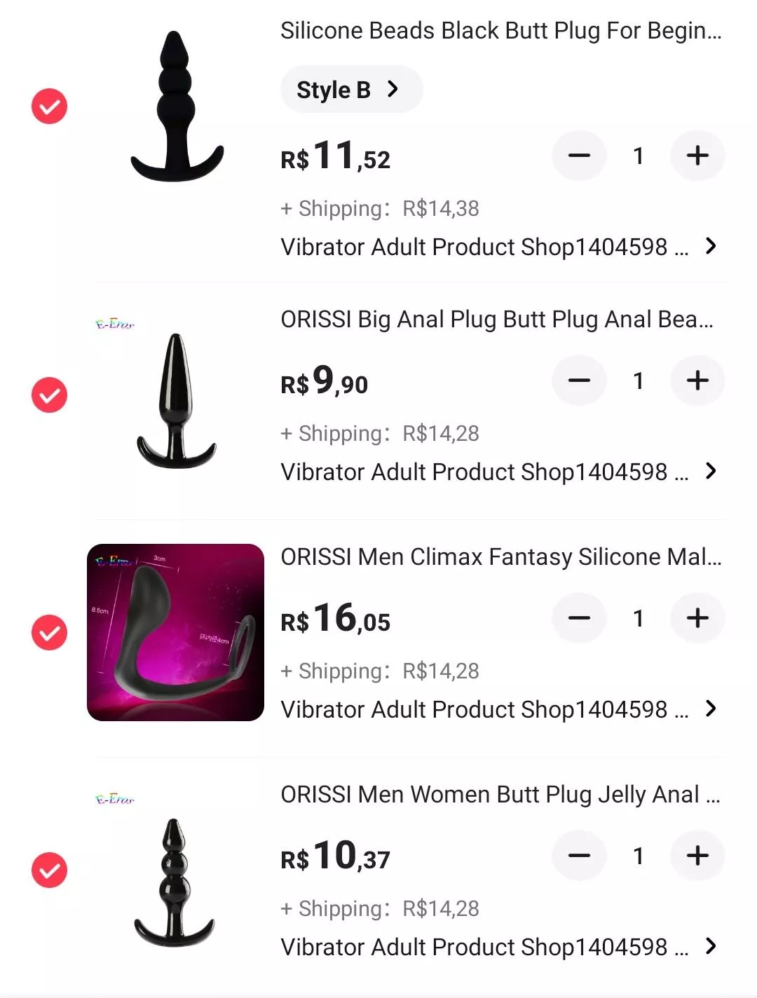 My Aliexpress cart...