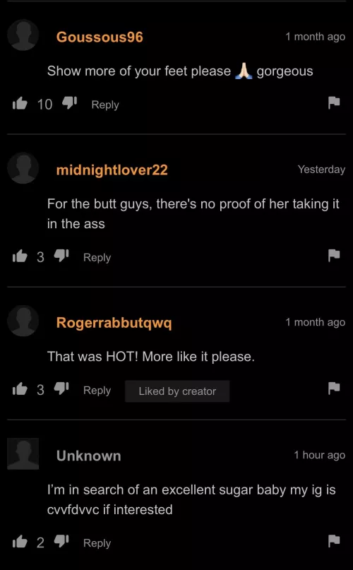 What is with these comments