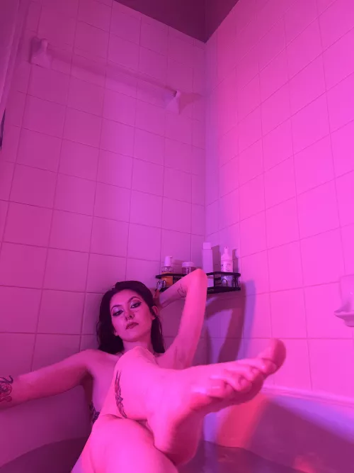 You can massage them while I bathe