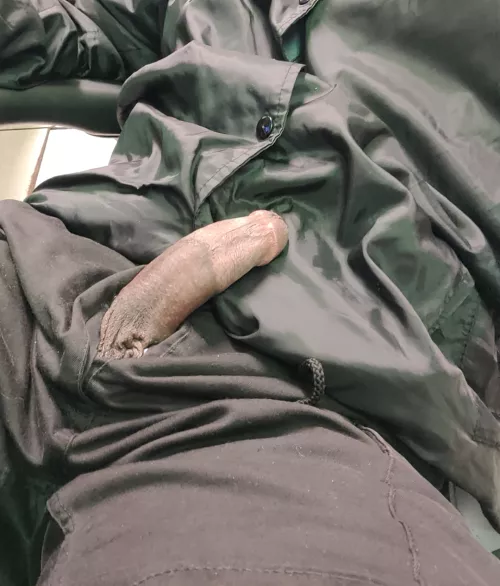 Cock out at work 😱