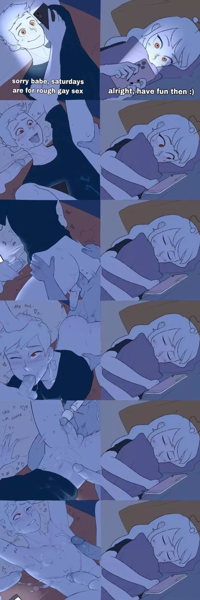 I think he is starting to like this whole 'getting fucked' thing😂