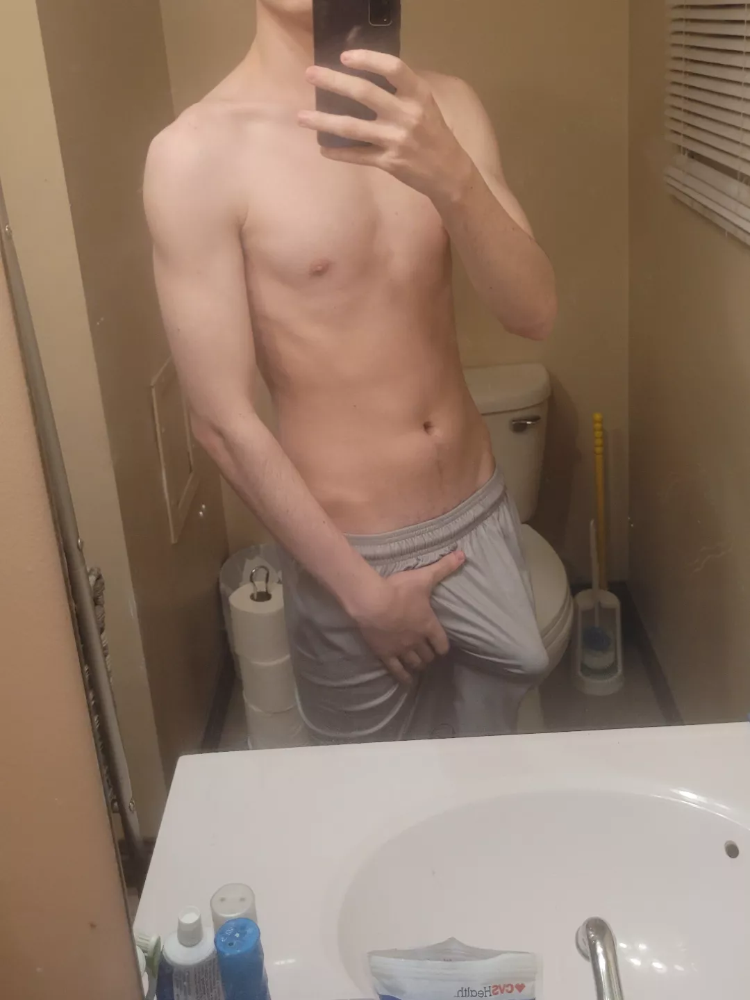 I'm gonna need some air. Come pull my shorts Down slut.