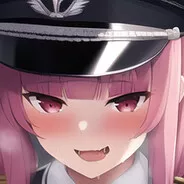 LF Color Source: 1girl, pink hair, peaked cap, open mouth