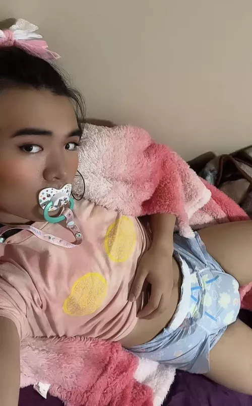 My big brother got me a space diaper 🥰🥰🥰 It's so comfy and nice...