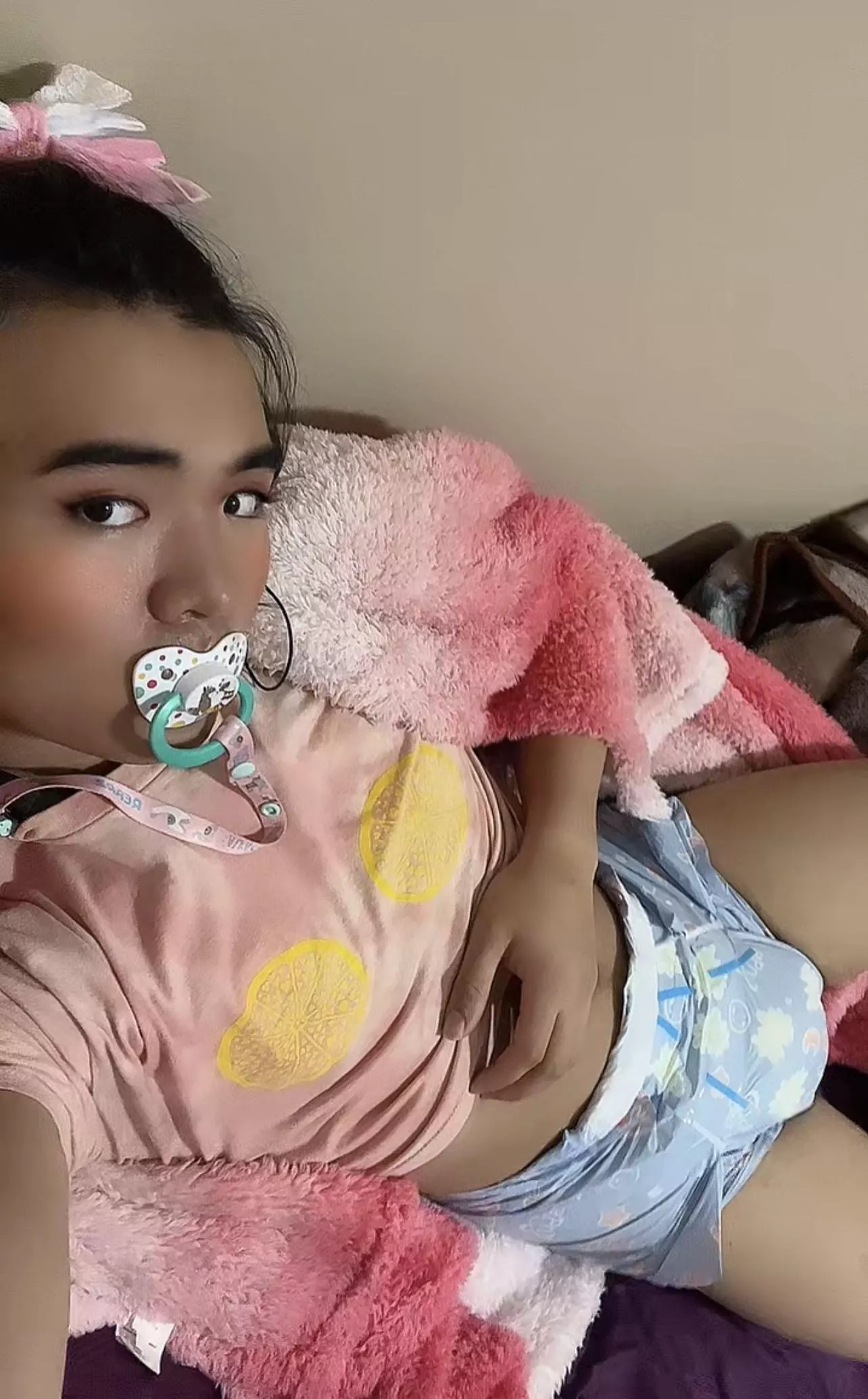 My big brother got me a space diaper 🥰🥰🥰 It's so comfy and nice...