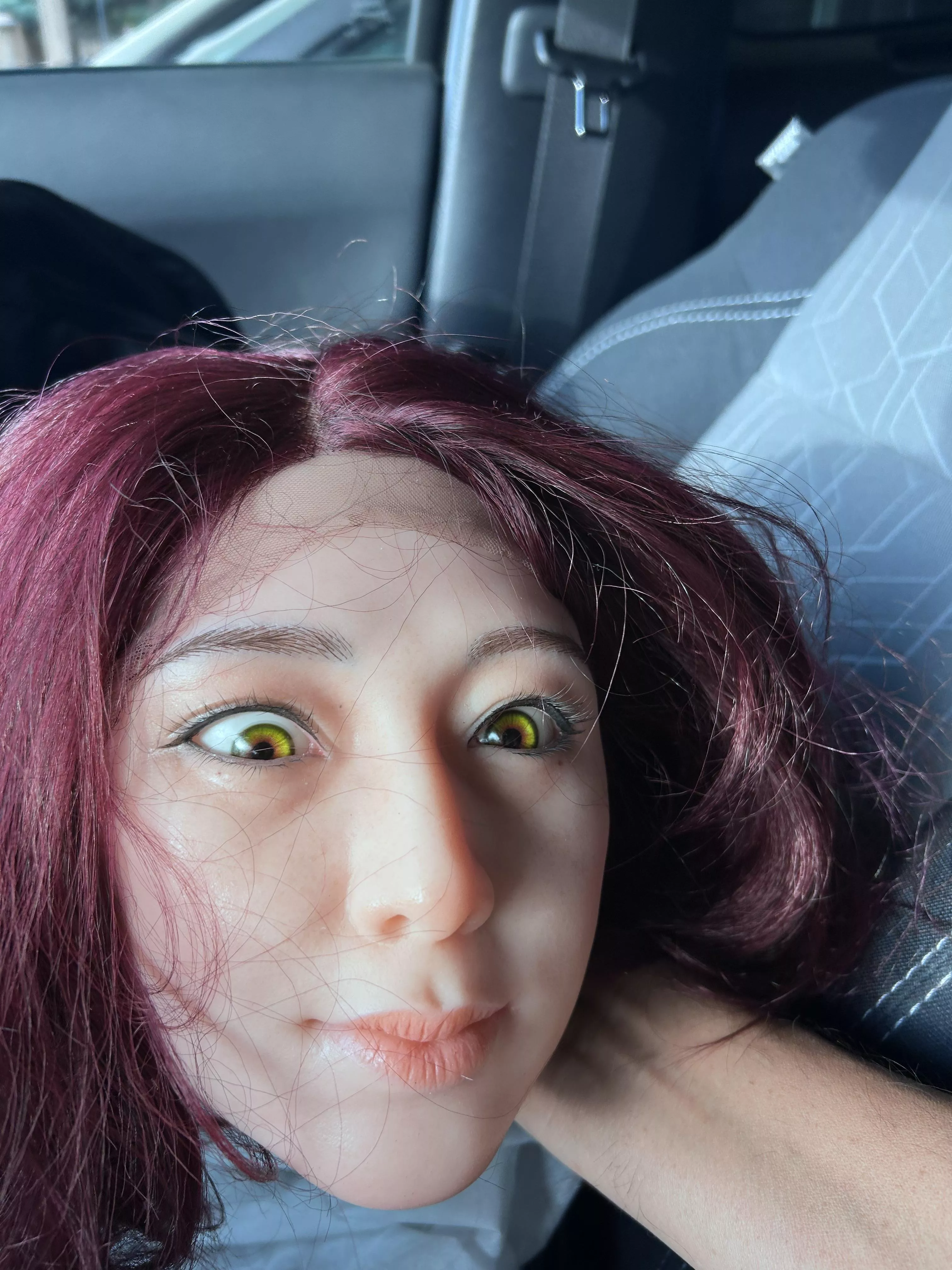 She hasn’t sucked my cock yet can’t wait to cover my jizz all over her mature face