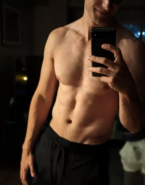 Should I lose the sweatpants as well?