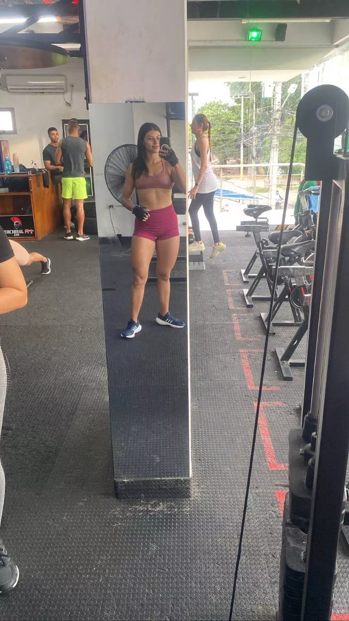 Smiling after a good workout