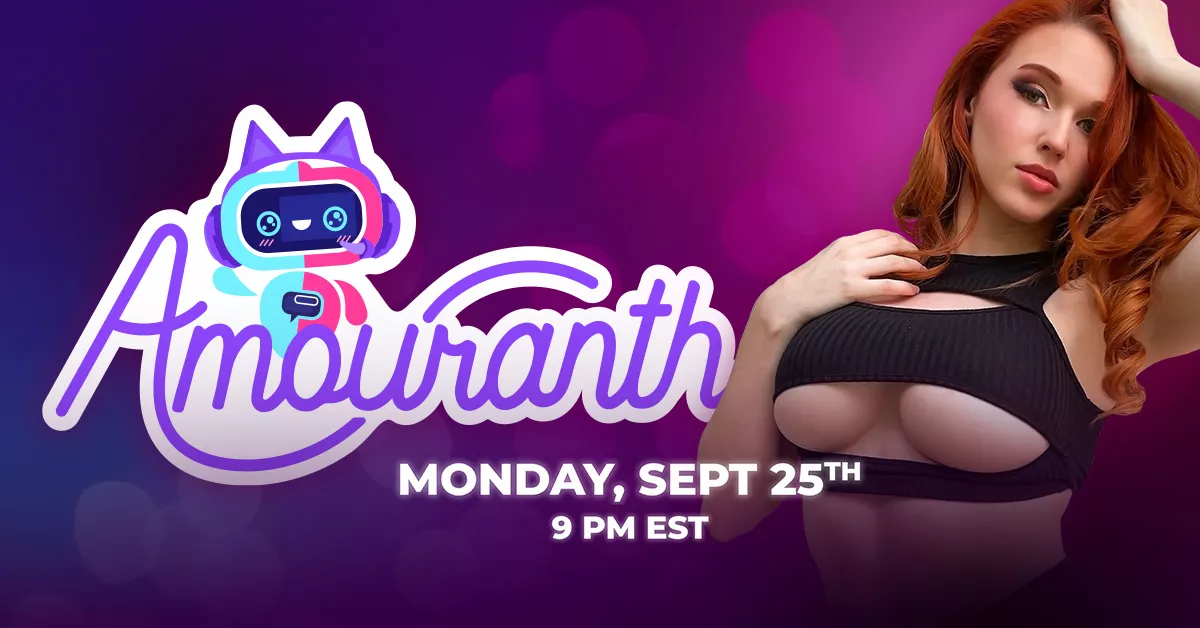 Will you be watching Amouranth LIVE on Jerkmate in 1hr